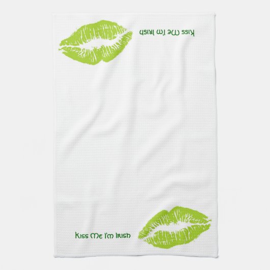 Kus Me Ik ben Iers Theedoek (Verticaal)