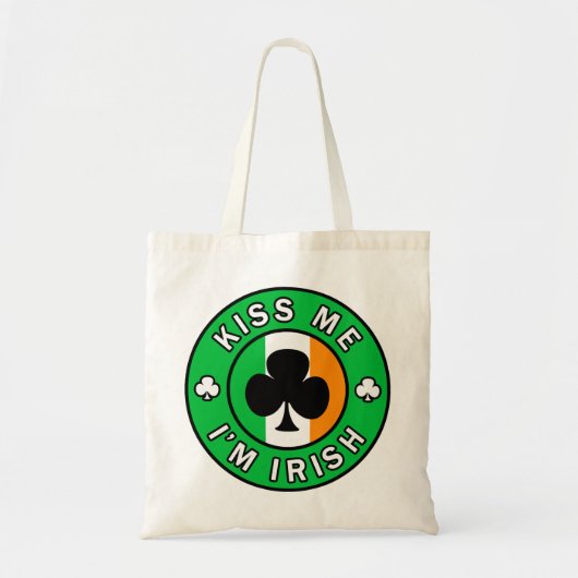 Kus Me Ik ben Iers Tote Bag (Voorkant)