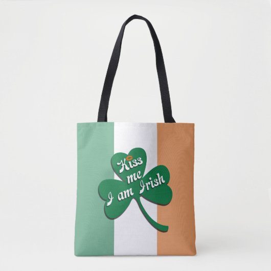 Kus me Ik ben Iers Tote Bag (Voorkant)