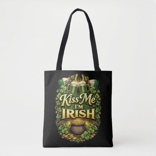 Kus Me, Ik Ben Iers Tote Bag (Voorkant)