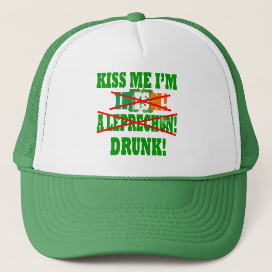 Kus me Ik ben Iers Trucker Pet (Voorkant)