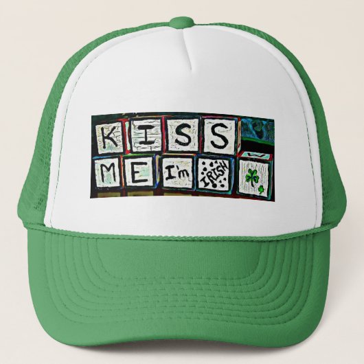 Kus Me Ik ben Iers Trucker Pet (Voorkant)