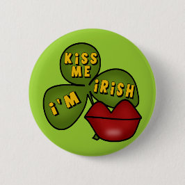 Kus Me Ik ben Ierse Button