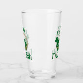 Kus me ik ben Ierse lips en shamrock Glas (Links)