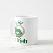 Kus me ik ben Ierse lips en shamrock Koffiemok (Voorkant links)