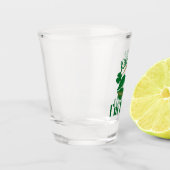 Kus me ik ben Ierse lips en shamrock Shot Glas (Links)
