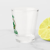 Kus me ik ben Ierse lips en shamrock Shot Glas (Rechts)