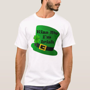 Kus me Ik ben Ierse Mannen Basic T-Shirt