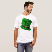 Kus me Ik ben Ierse Mannen Basic T-Shirt (Voorkant volledig)
