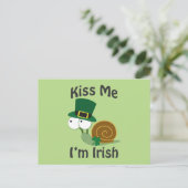 Kus me Ik ben Ierse slak Briefkaart (Staand voorkant)