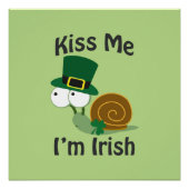 Kus me Ik ben Ierse slak Poster (Voorkant)