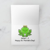 Kus me Ik ben Ierse St Paddy Frog Kaart (Binnen)