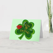 Kus me Ik ben Ierse St Paddy Frog Kaart (Voorkant)