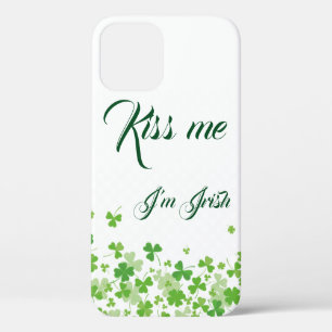 Kus me Ik ben Ierse verse groene shamrock Case-Mate iPhone Case