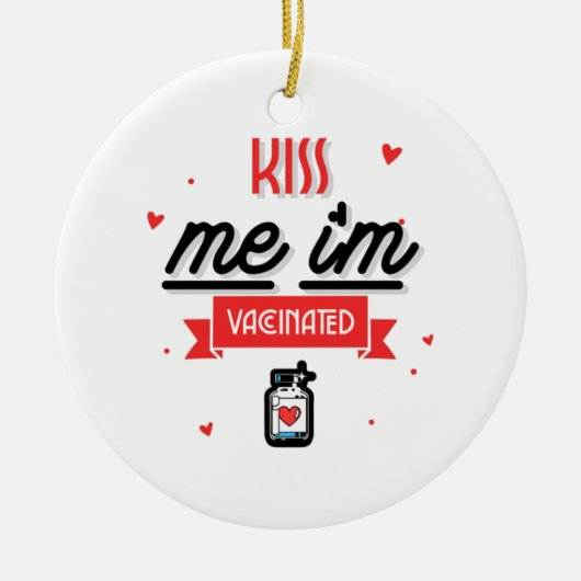 Kus Me Ik Ben Ingeënt Keramisch Ornament (Voorkant)