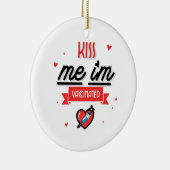 Kus Me Ik Ben Ingeënt Keramisch Ornament (Rechts)