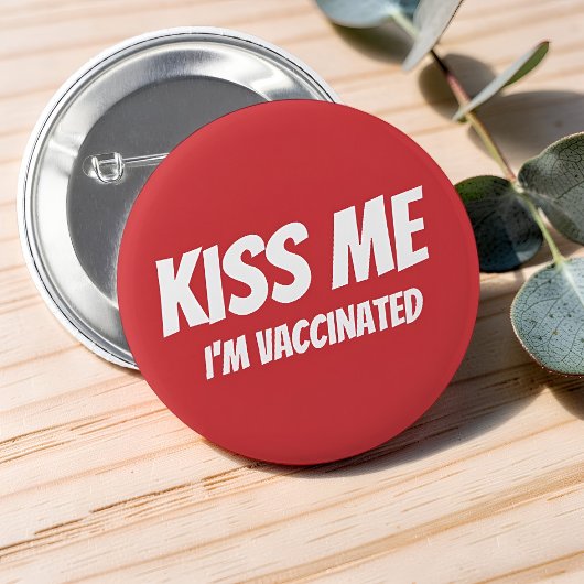 Kus Me Ik Ben Ingeënt Modern Cute Grappige Quote Ronde Button 5,7 Cm