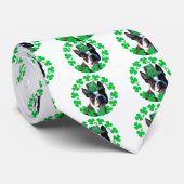 Kus me Ik ben Irish Boston Terrier Stropdas (Opgerold)