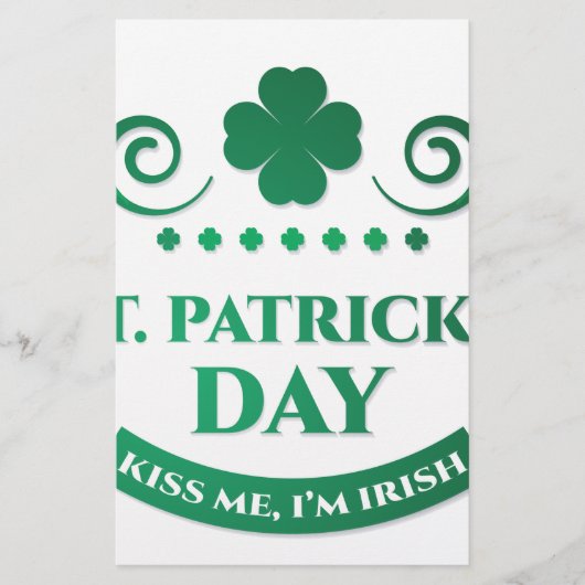 kus me ik ben irish briefpapier (Voorkant)