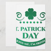 kus me ik ben irish briefpapier (Voorkant / Achterkant)