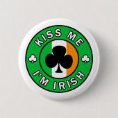 Kus Me Ik ben Irish Button (Voorkant)