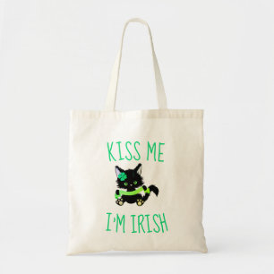 Kus me Ik ben Irish Cat Lover Tote Bag
