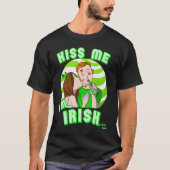 Kus me Ik ben Irish Couple St Patricks Day T-shirt (Voorkant)