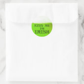 Kus me ik ben Irish Green Beer Sticker (Tas)