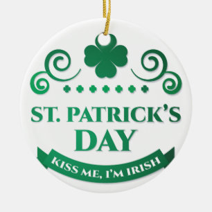 kus me ik ben irish keramisch ornament