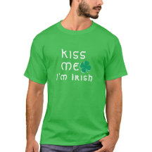 Kus me Ik ben Irish Lucky Clover Shamrock Green