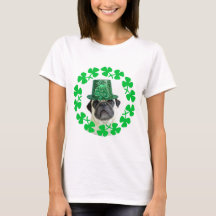 Kus me Ik ben Irish Pug t-shirt