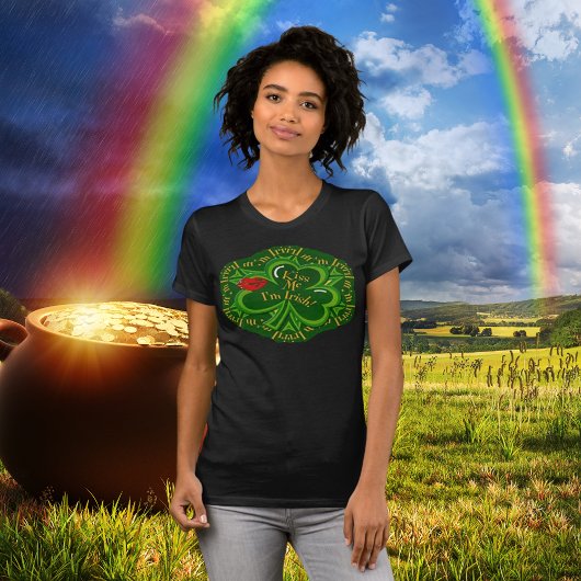 Kus me Ik ben Irish St. Patrick's Day T-Shirt