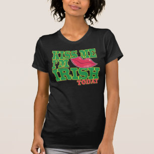 Kus me Ik ben Irish Today Lush Lips T-shirt