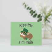 Kus me Ik ben Irish Yak Briefkaart (Staand voorkant)