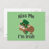 Kus me Ik ben Irish Yak Briefkaart (Voorkant / Achterkant)