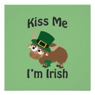 Kus me Ik ben Irish Yak Poster
