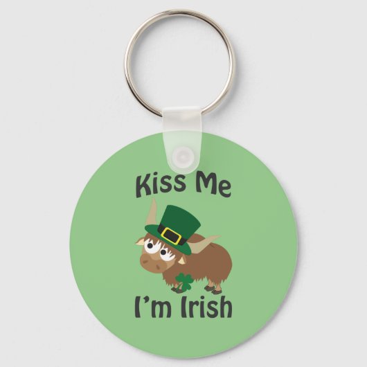 Kus me Ik ben Irish Yak Sleutelhanger (Voorkant)