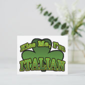 Kus me, ik ben Italiaans Briefkaart (Staand voorkant)