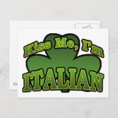 Kus me, ik ben Italiaans Briefkaart (Voorkant / Achterkant)