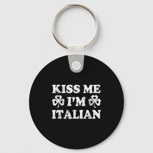 Kus Me Ik Ben Italiaans Italia St. Patrick's Dag I Sleutelhanger