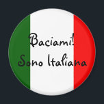Kus me! Ik ben Italiaans Magneet<br><div class="desc">Kus me! Ik ben Italiaans... in het Italiaans!</div>