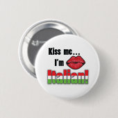 Kus me Ik ben Italiaans Ronde Button 5,7 Cm (Voorkant /achterkant)
