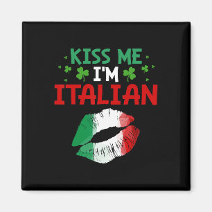 Kus Me Ik Ben Italiaans St. Patrick's Dag Grappige Magneet