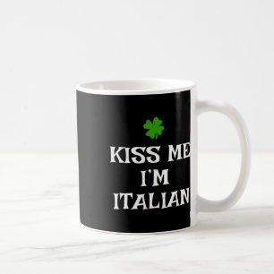 Kus Me Ik Ben Italiaans St. Patrick's Dag Iers Gra Koffiemok
