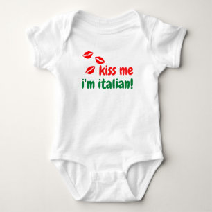 Kus me Ik ben Italiaanse Baby Lichaamsuitrusting Romper