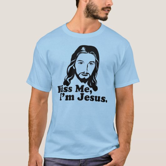Kus me, ik ben Jezus. T-shirt (Voorkant)