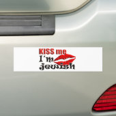 Kus me ik ben joods bumpersticker (Op auto)