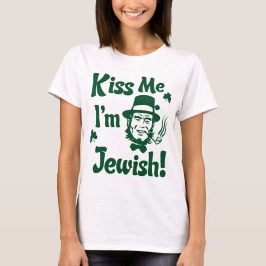 Kus me, ik ben joods t-shirt (Voorkant)