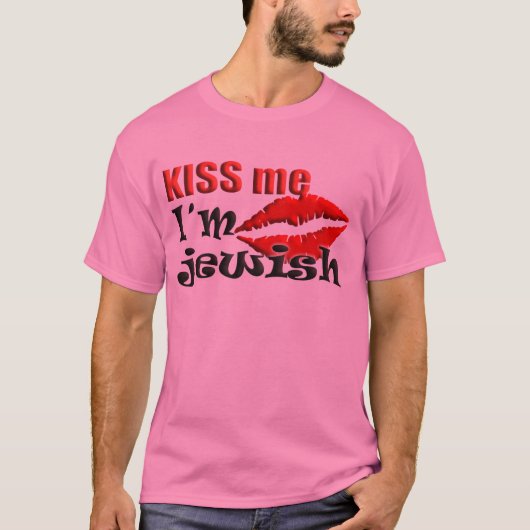 Kus me ik ben Joods T-shirt (Voorkant)