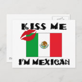 Kus me ik ben Mexicaans Briefkaart (Voorkant / Achterkant)